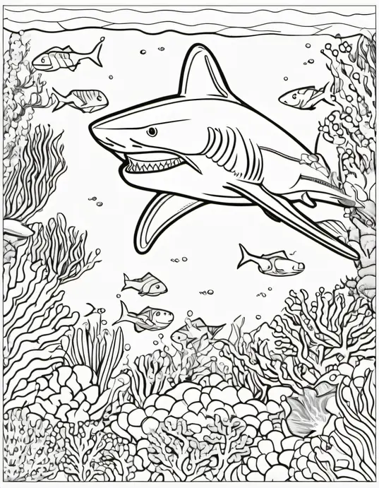 Color Shark's Underwater Rainbow Reef