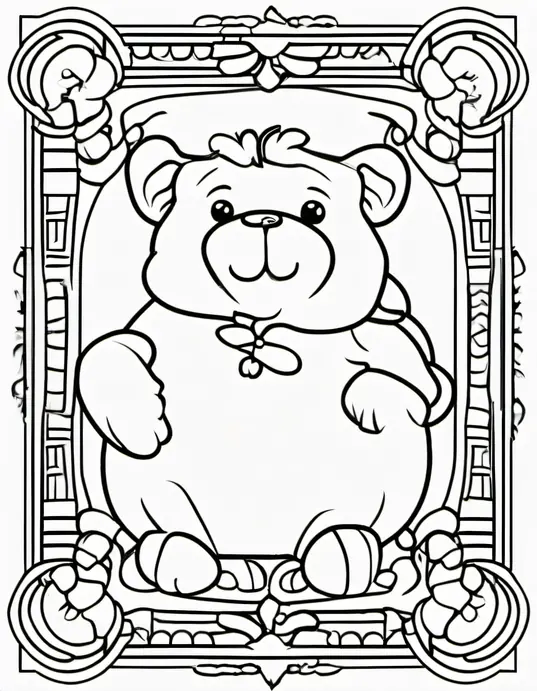 Enchanted Forest Coloring Scene for Kids