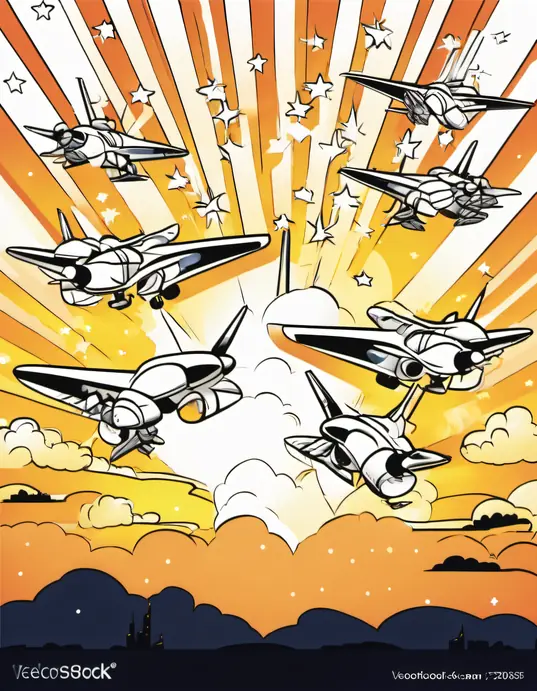 Color and Fly: Jet Planes Takeoff Adventure