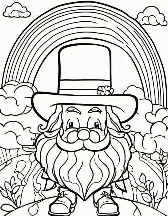 Lucky Leprechaun Rainbow Coloring Adventure