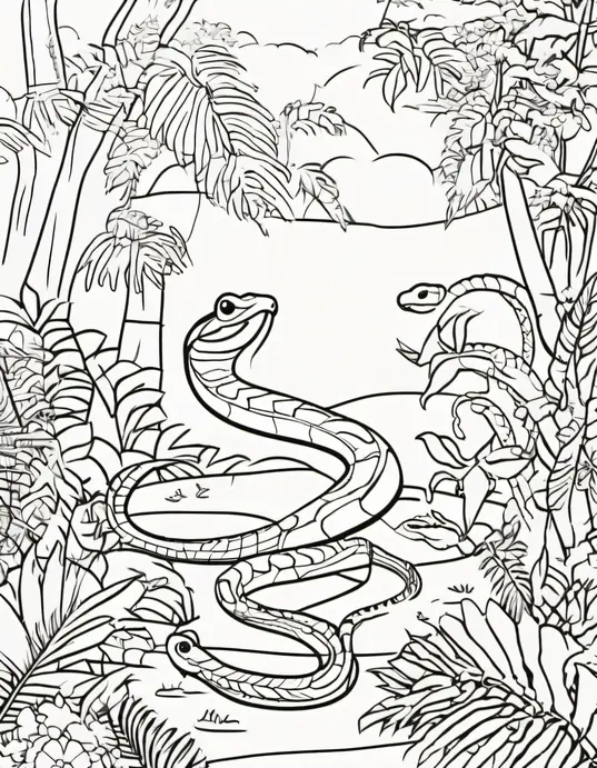 Colorful Rainforest Snake Adventure