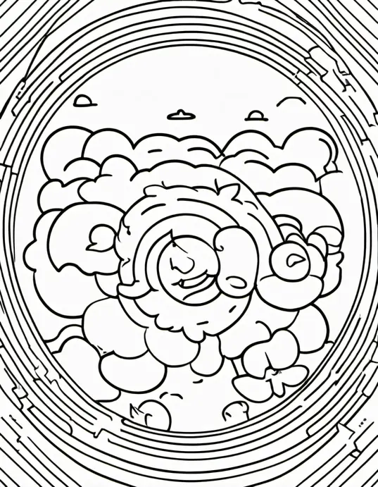 Moon Coloring Adventure: Alien Friends