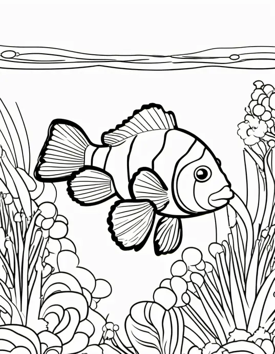 Color and Explore: Clownfish at Circus Aquatic Spectacle