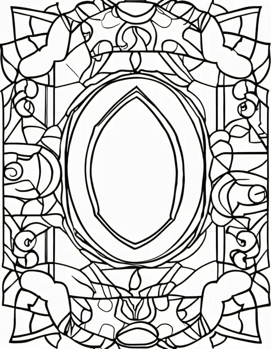 Sunset Campfire Coloring Scene for Kids