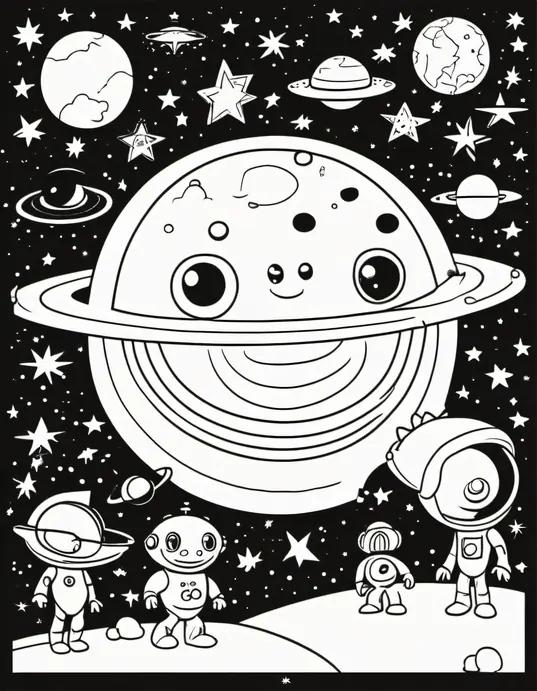 Color Space Aliens Among Star Constellations