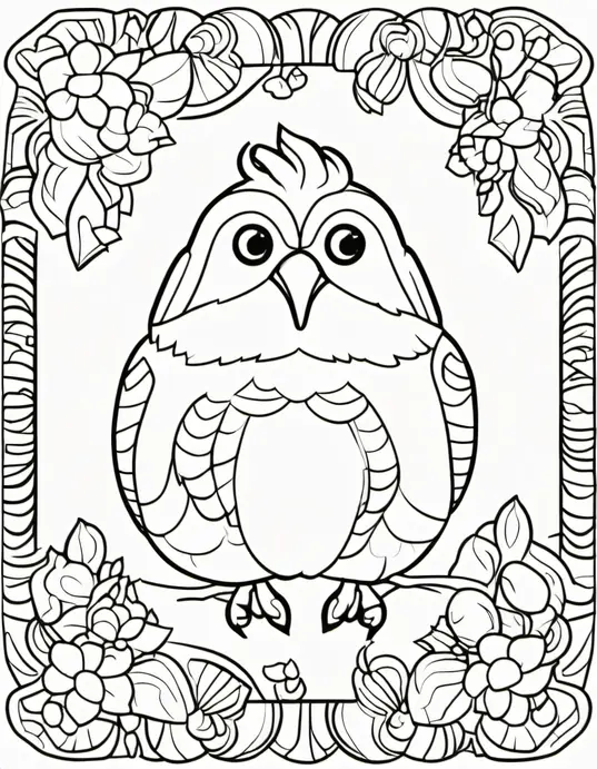 Exotic Jungle Animals Coloring Page