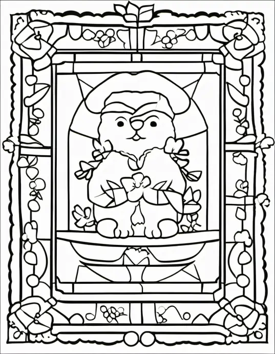 Butterflies Blossom in Forest Meadow Coloring Page