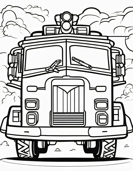 Color and Explore: Fire Truck Adventure Playground