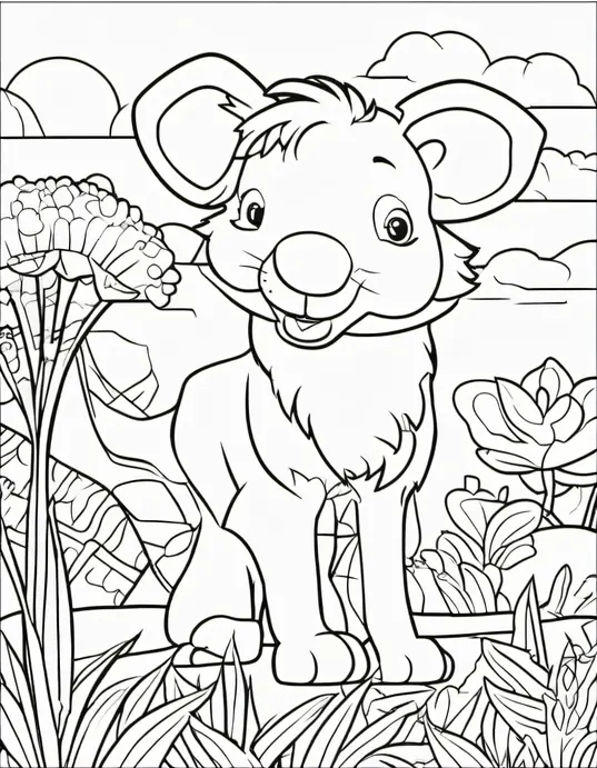Color Starry Night Sky Coloring Page