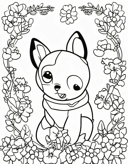 Enchanting Castle Coloring Scene for Little Princesses