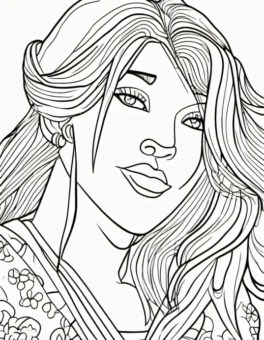 Enchanted Forest Creature Coloring Scene