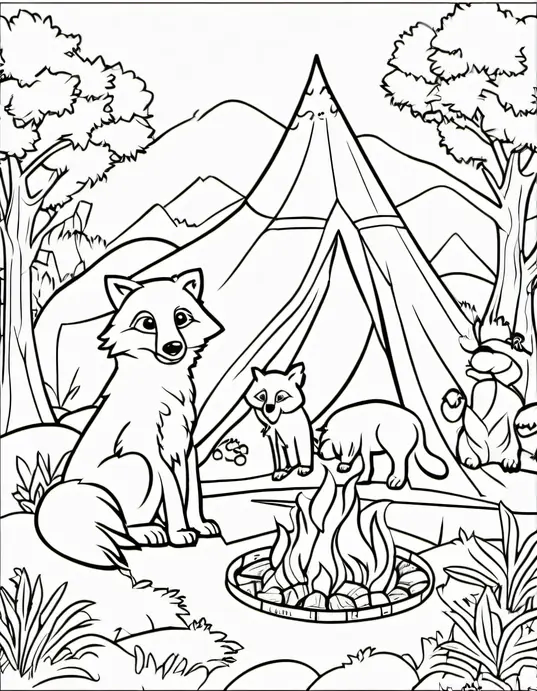 Color Campfire Tales: Wildlife Nighttime Safari
