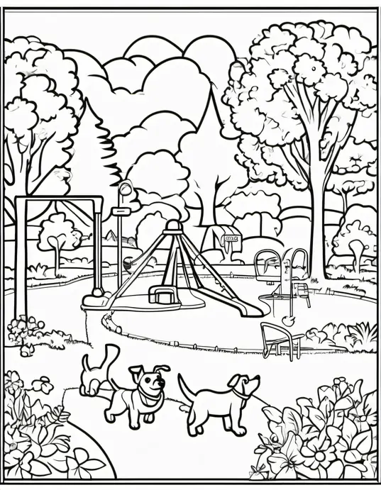 Color Dog Park Playground Adventures