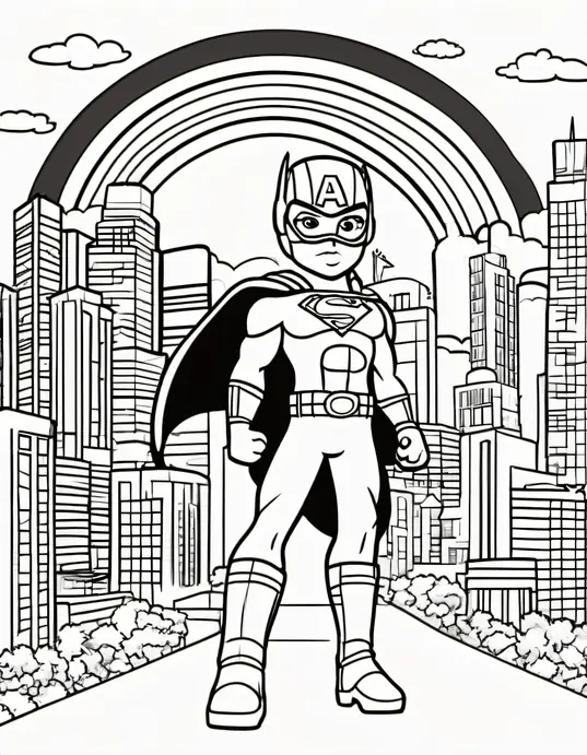 Color Superheroes Saving a Rainbow City