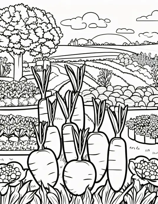 Color and Grow Carrot Garden!