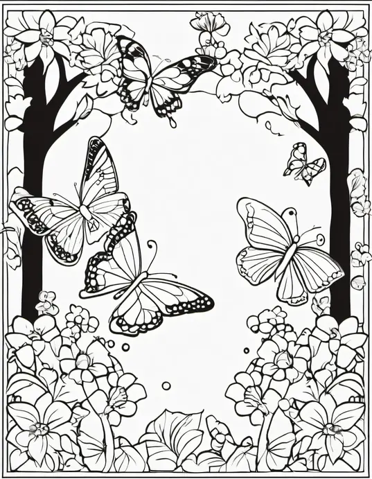 Colorful Garden Butterfly Hunt