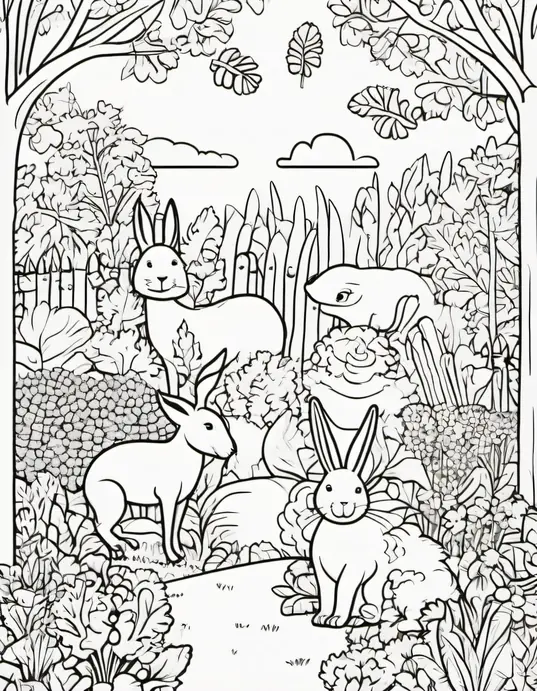Colorful Carrot Garden for Kids to Draw!