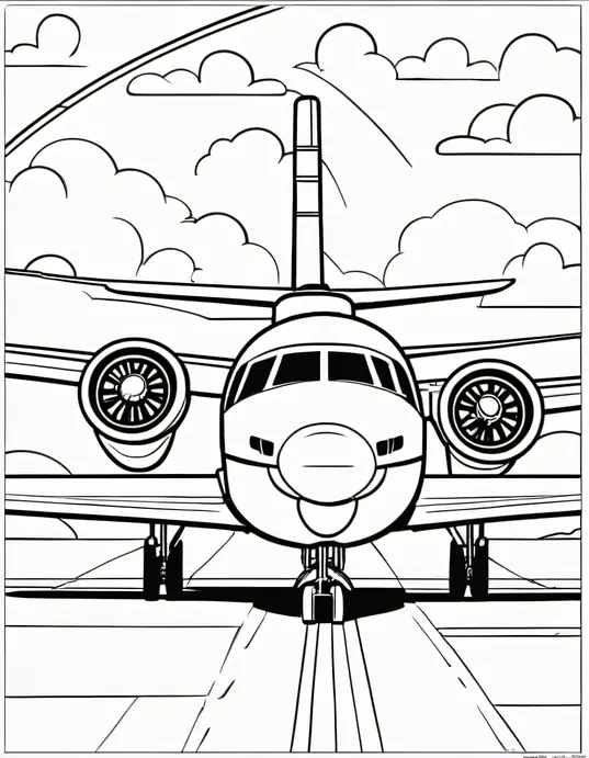 Colorful Cockpit Adventure: Airplane Pilot's Dream