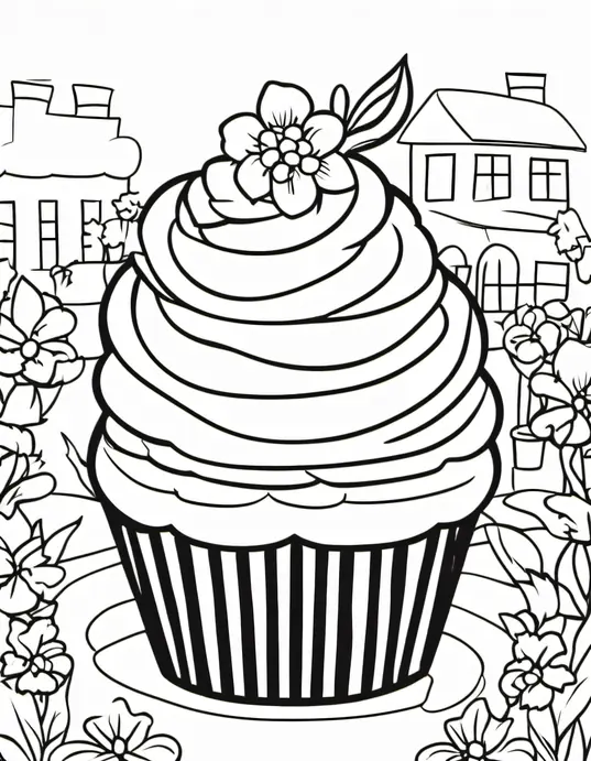 Colorful Cupcake Garden for Kids