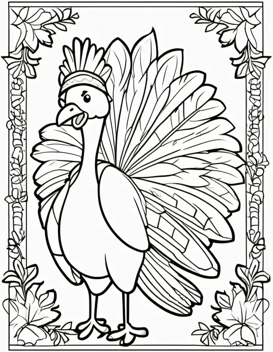 Turkey-tastic Feather Coloring Adventure
