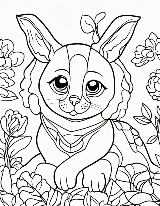 Color Space Adventure: Starry Night Coloring Page