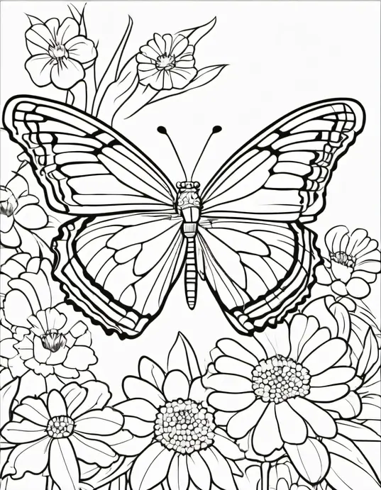 Butterfly Blossom Coloring Adventure