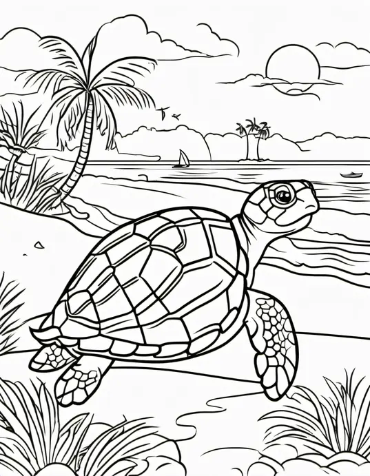 Sunny Seaside Coloring Adventure