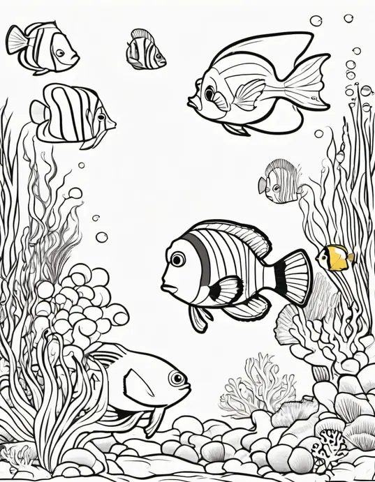 Colorful Underwater Balloon Reef Adventure