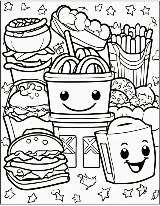 Color and Play: McDonald's Happy Meal Toy Coloring Page