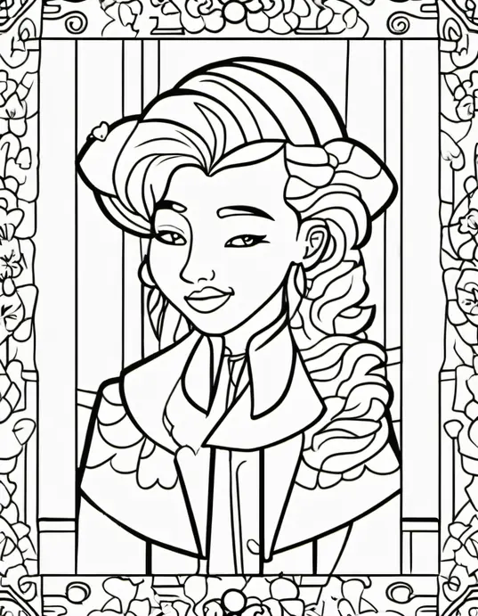 Sweet Candyland Coloring Page for Kids