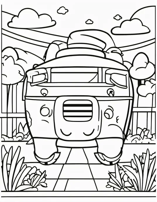 Pirouetting Penguins Coloring Page