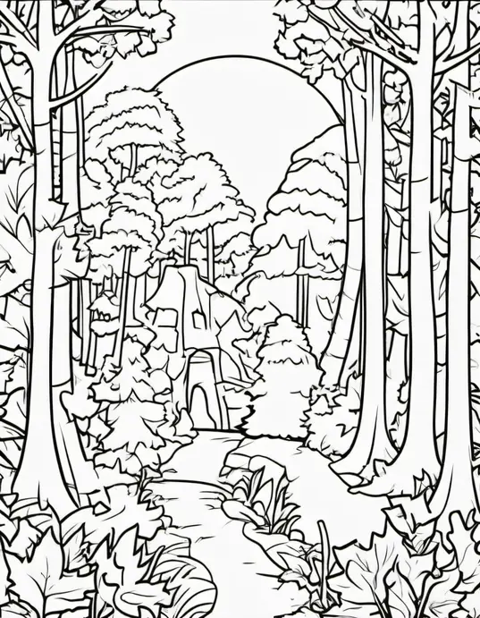 Spooky Forest Creature Coloring Adventure