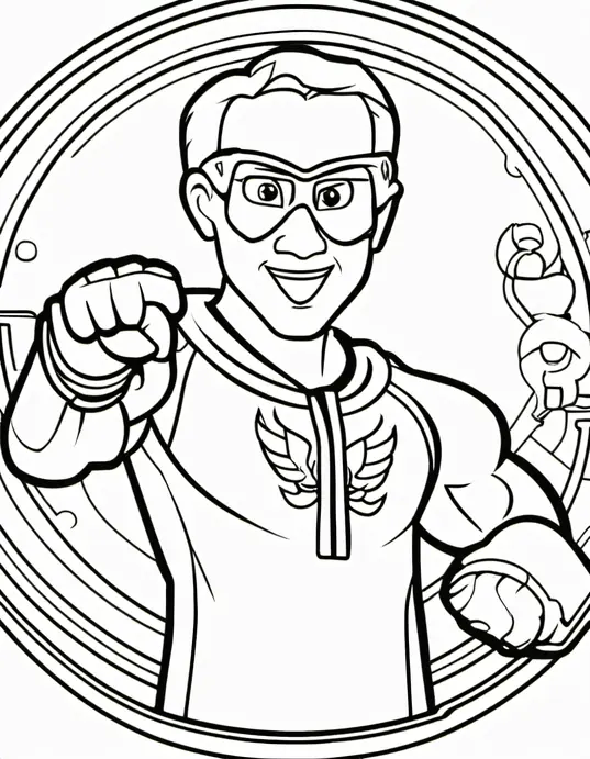 Olympic Mascot Coloring Page for Kids