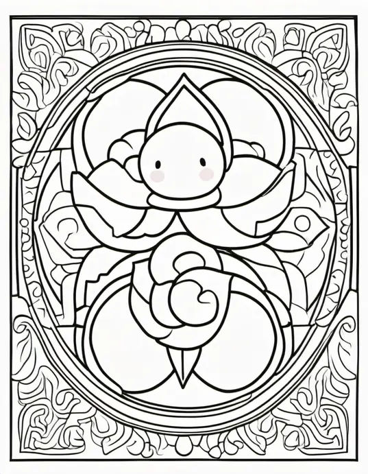 Sunny Rainbow Butterflies Coloring Page
