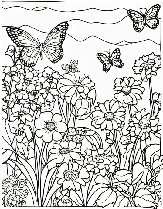 Butterfly Blossom Coloring Adventure