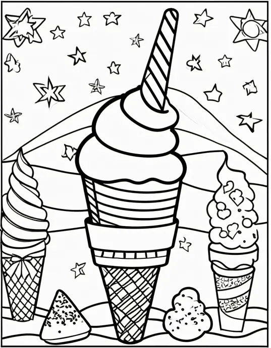 Sweet Ice Cream Coloring Adventure: Unicorn Sundae!
