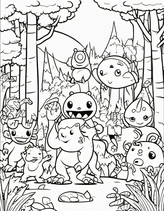 Color Monster Forest Playtime Adventure