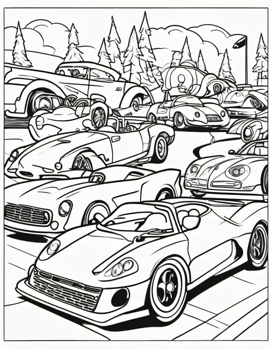 Color & Create: Sunny Race Car Playground