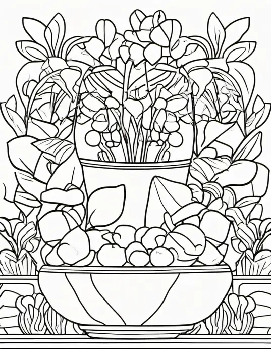 Colour a Cheerful Rainbow Unicorn Forest Scene