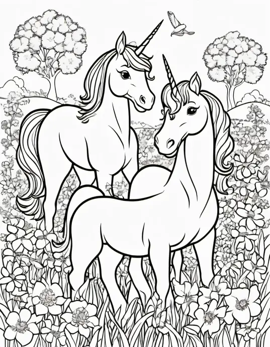 Color and Play: Unicorn Meadow Adventure