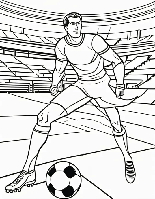 Color & Play: Superhero Soccer Match in Vibrant Stadium!