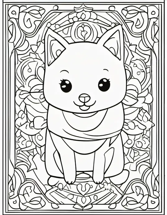 Butterfly Garden Coloring Page for Kids