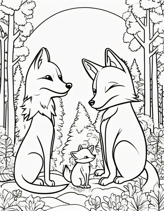 Colouring Forest Fox Playtime Adventure