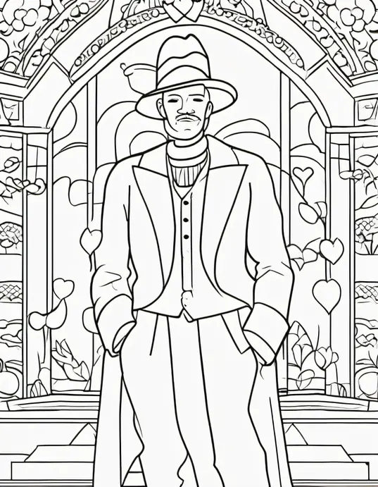 Spooky Forest Creature Coloring Page