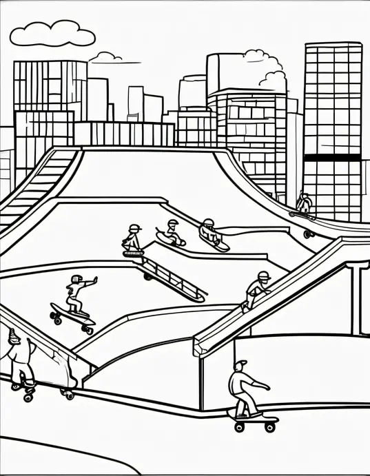 Color and Skate Park Adventures for Kids