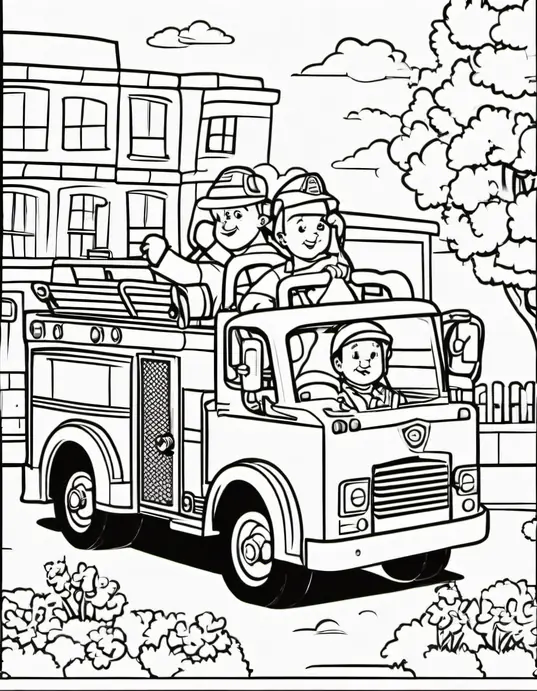 Color and Discover Fire Truck Playground Fun