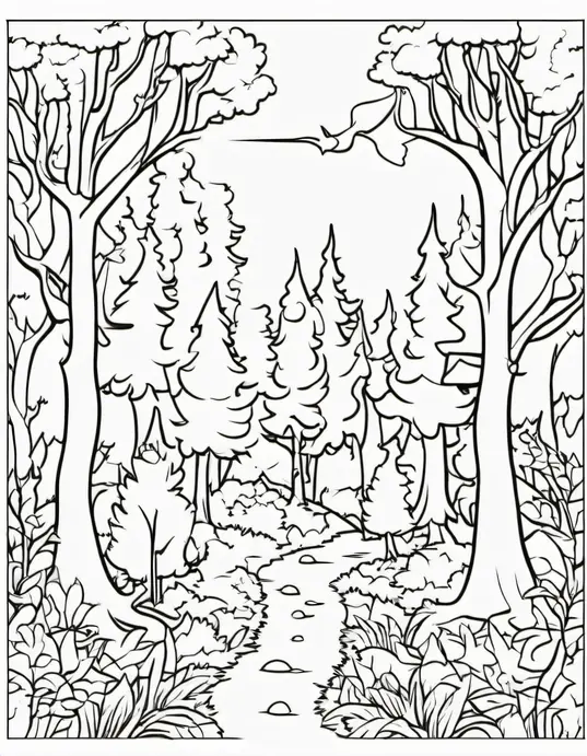 Spooky Forest Creature Coloring Adventure