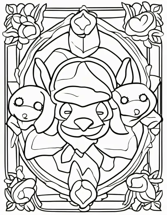 Puppy Pals Coloring: Sunny Outdoor Picnic