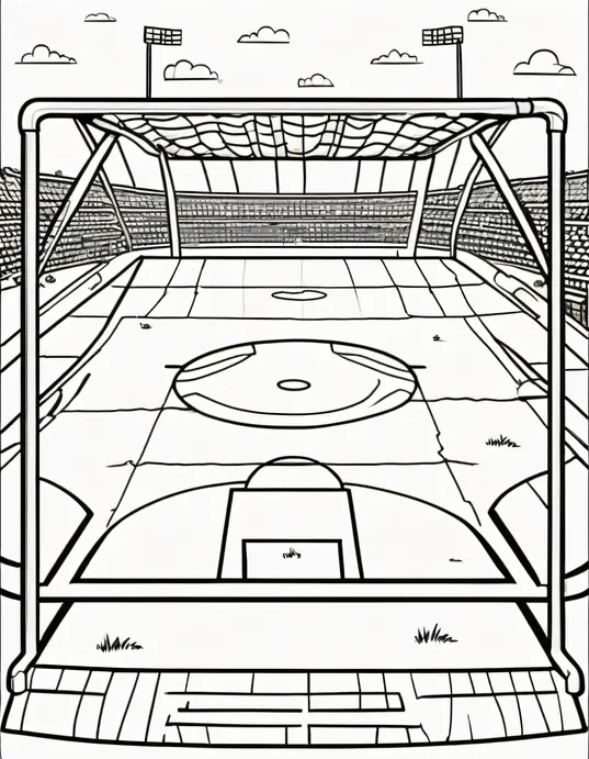 Superhero Soccer Team Coloring Page