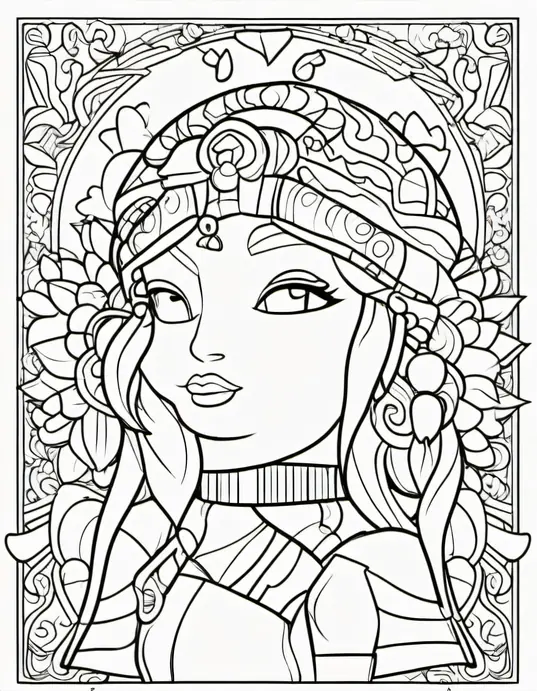Enchanting Forest Fairy Coloring Scene